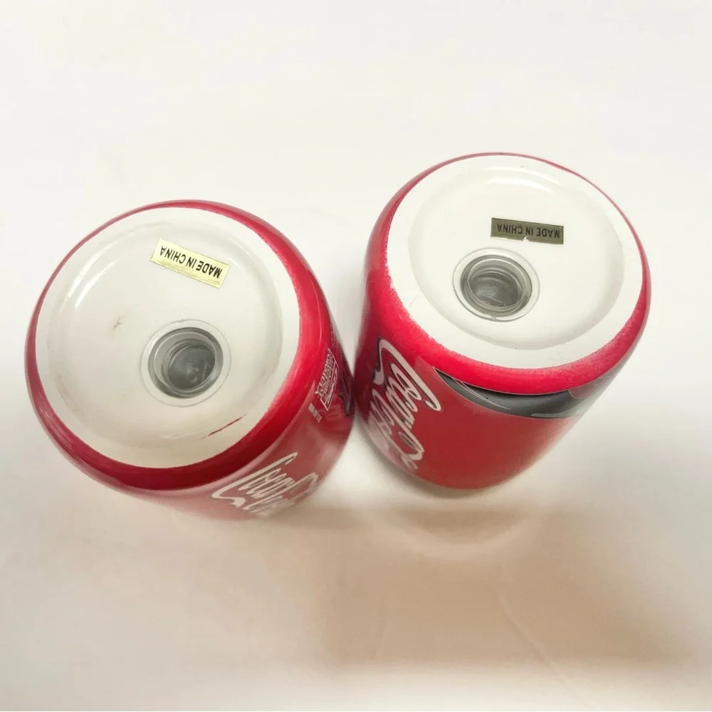 Vintage Coca-cola salt and pepper shaker cans